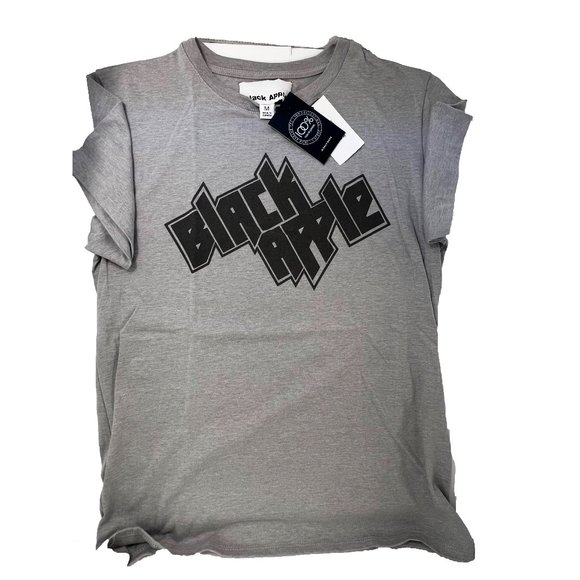 BLACK APPLE Light Grey Logo T-Shirt - Picture 1 of 4